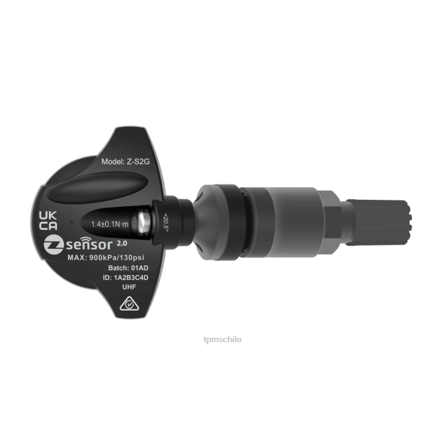 Holden oe sensor tpms de repuesto - oe p/n 95712232, 13598773 frecuencia 433mhz sensor TPMS bmw - 8XPJ53 vástago de válvula de metal - gris oscuro