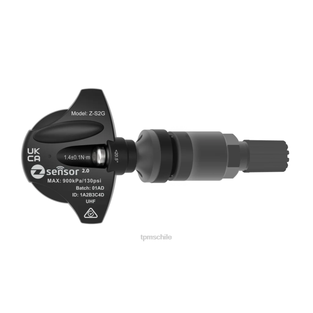 Sensor tpms de repuesto original de Land Rover - oe p/n lr058023, fw931a159ab frecuencia 433mhz sensor TPMS autel - 8XPJ1022 vástago de válvula de metal - gris oscuro